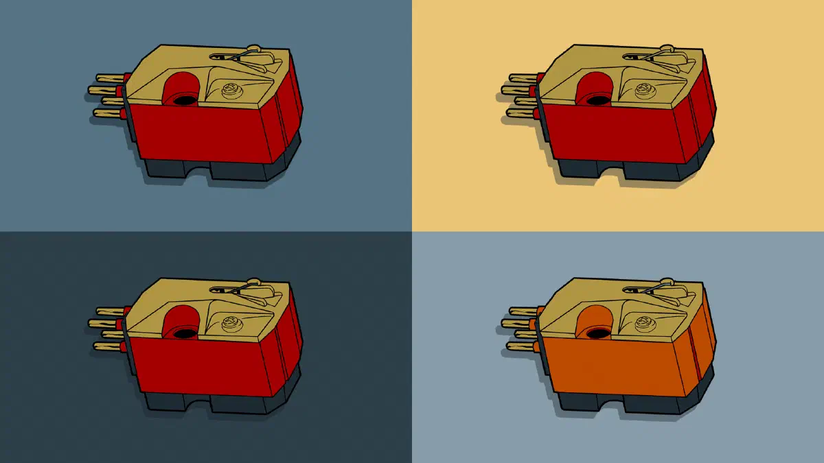 Der Tonabnehmer des Plattenspielers